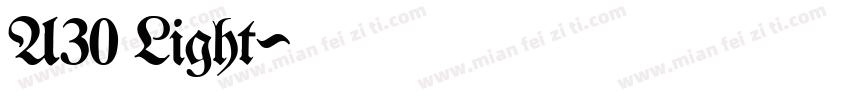A30 Light字体转换